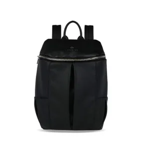 The SARA - Women's Black Vegan Leather Backpack