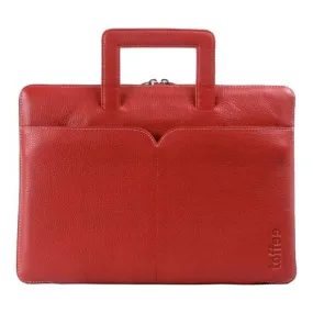 Toffee Leather Brief for 13inch MacBook Pro - Red