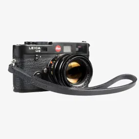 Tokyo #204 - Black & Black leather camera strap