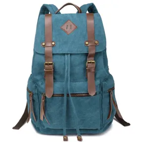 Unisex Vintage Canvas School Laptop Backpack