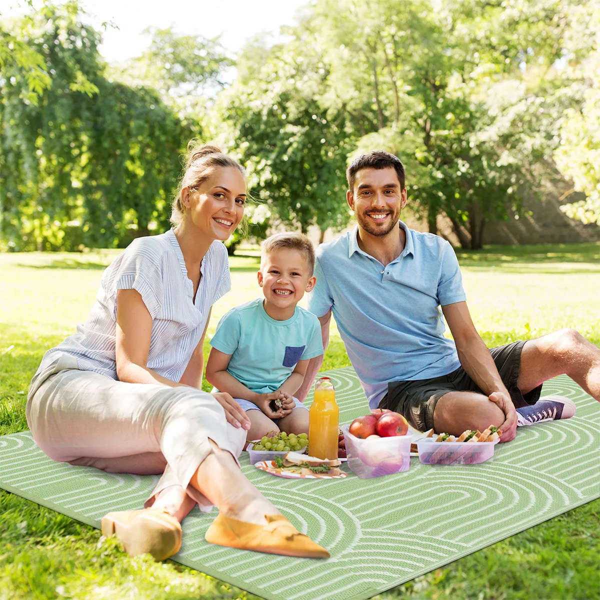 Verrill Outdoor Plastic Straw Rug Green Reversible Rv Outdoor Rug