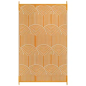 Verrill Outdoor Plastic Straw Rug Orange Reversible Rv Outdoor Rug