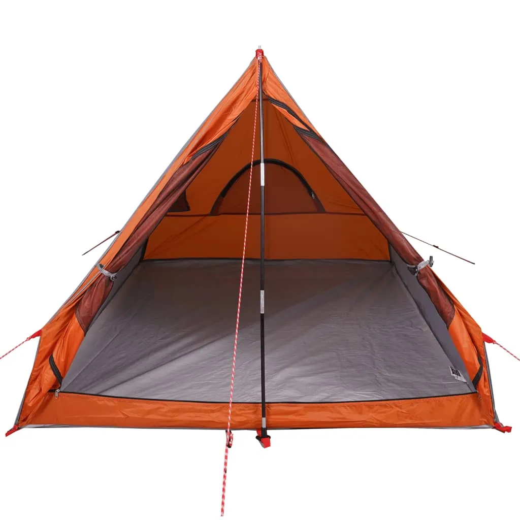 vidaXL Camping Tent A-Frame 2-Person Grey Waterproof