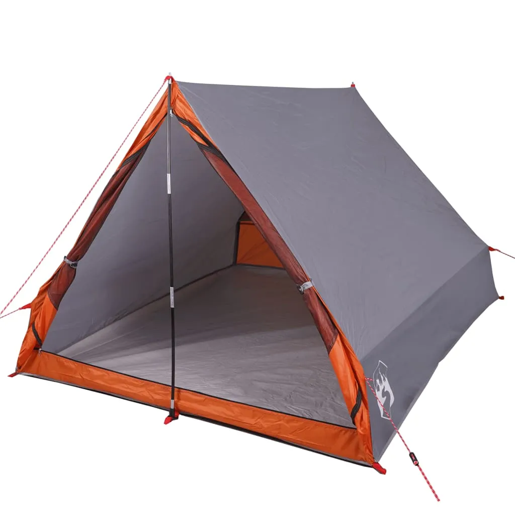 vidaXL Camping Tent A-Frame 2-Person Grey Waterproof