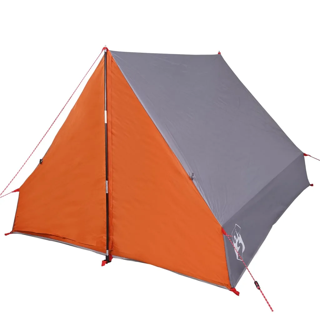 vidaXL Camping Tent A-Frame 2-Person Grey Waterproof