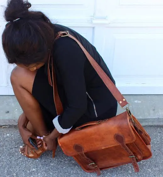 Vintage Leather Camera Bag