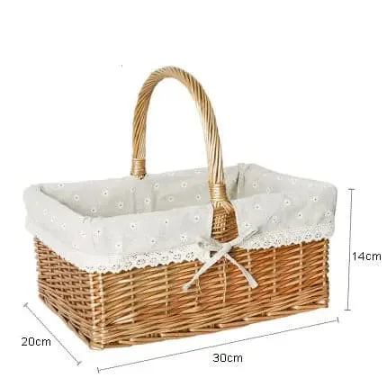 Wicker picnic basket and camping