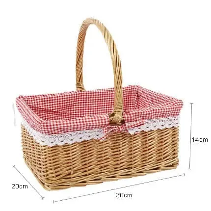 Wicker picnic basket and camping