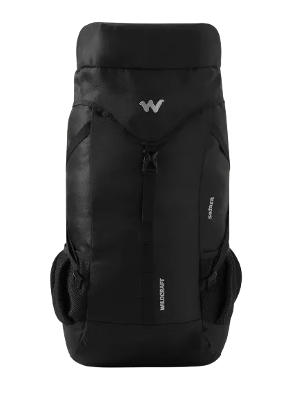 Wildcraft Safara Verge 45L Black Camping Bag, SAFVERGE45BLK