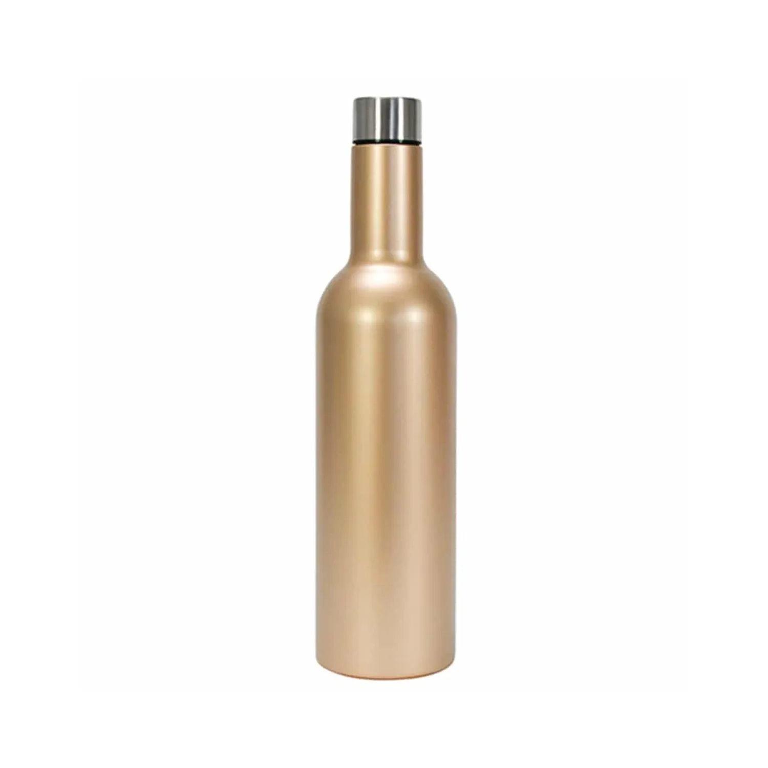 Wine Bottle Stainless - Gold